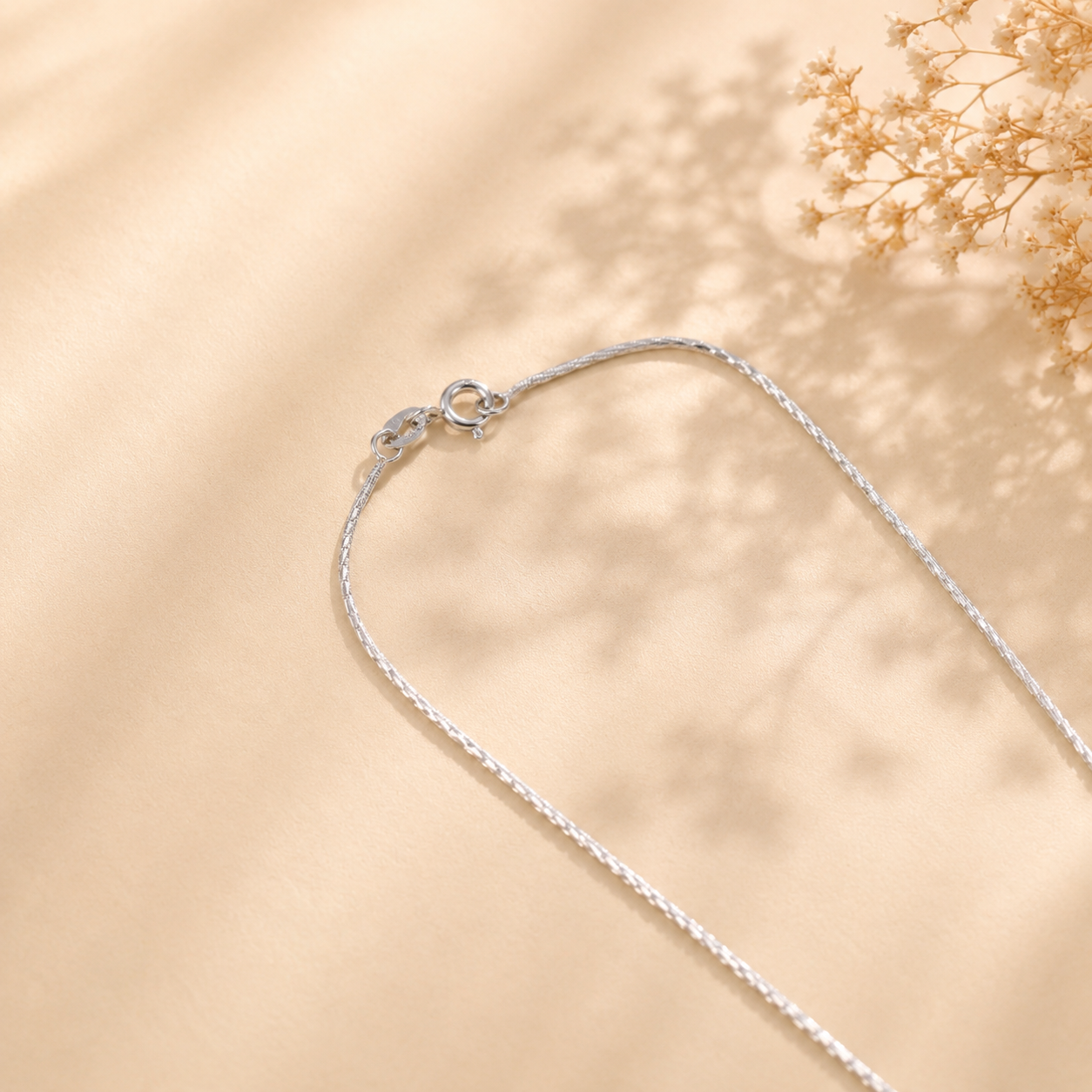 Smooth Flow Silver Chain For Him