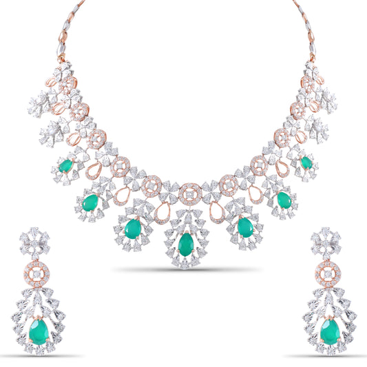 Kimaya Glorious Diamond Necklace Set