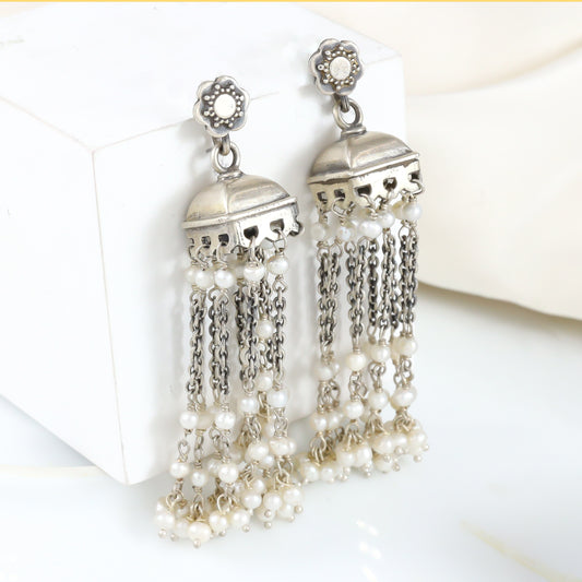 Ceren Dainty Silver Earrings