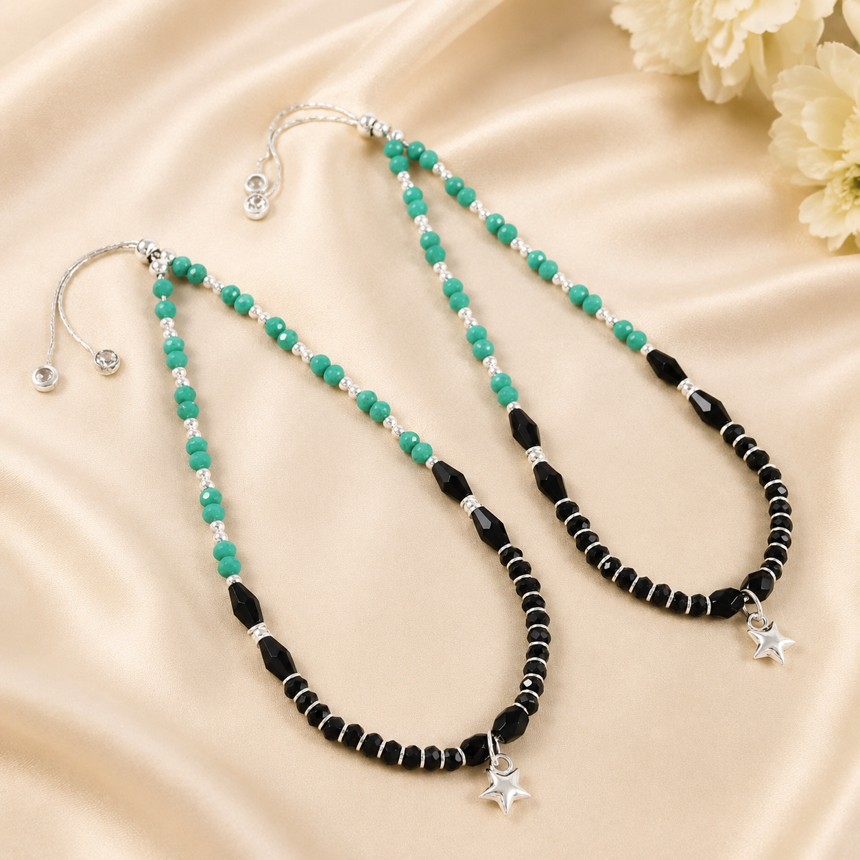 Twinkle Star Silver Anklets