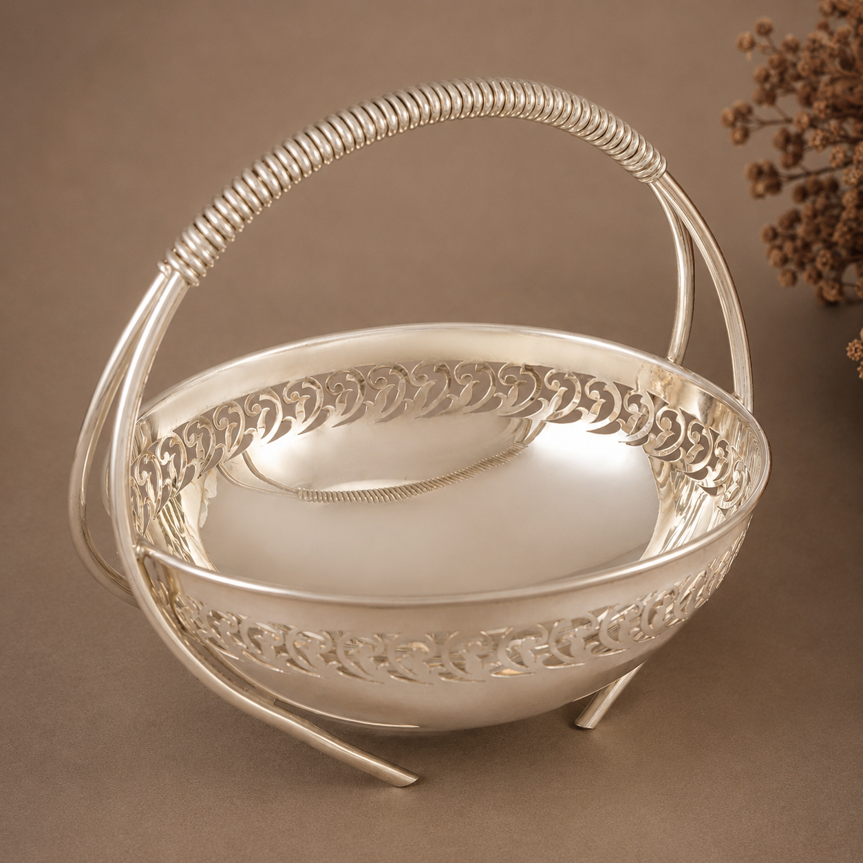 Ramiya Silver Fruit Bowl