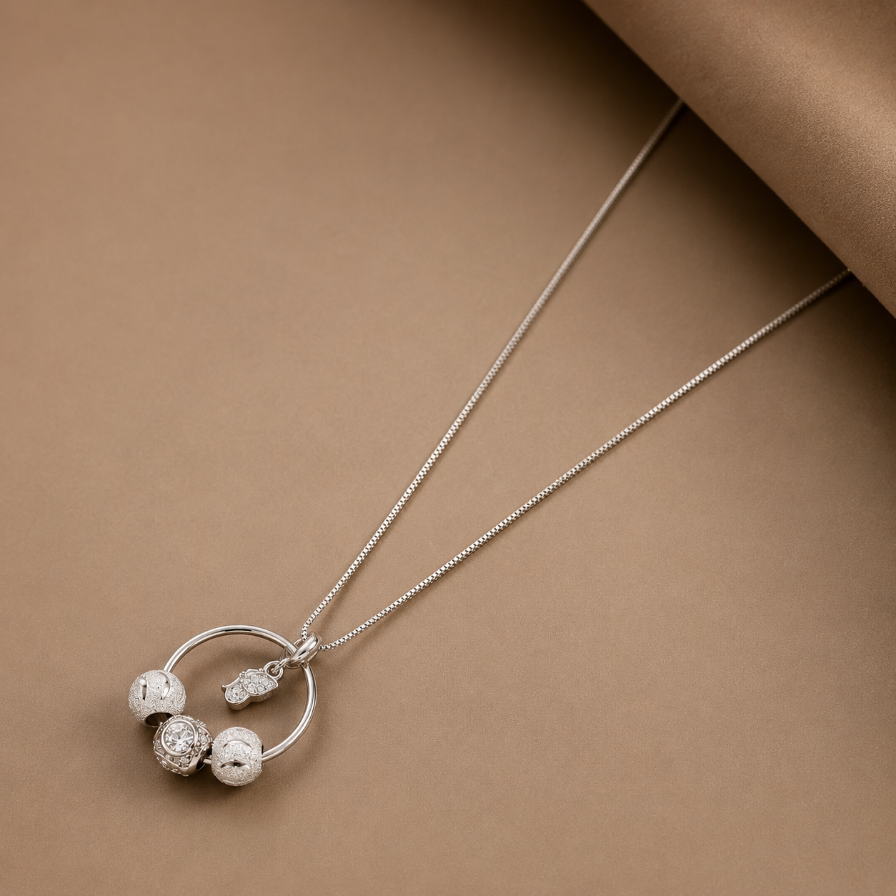 Tanvi Dazzling Silver Necklace