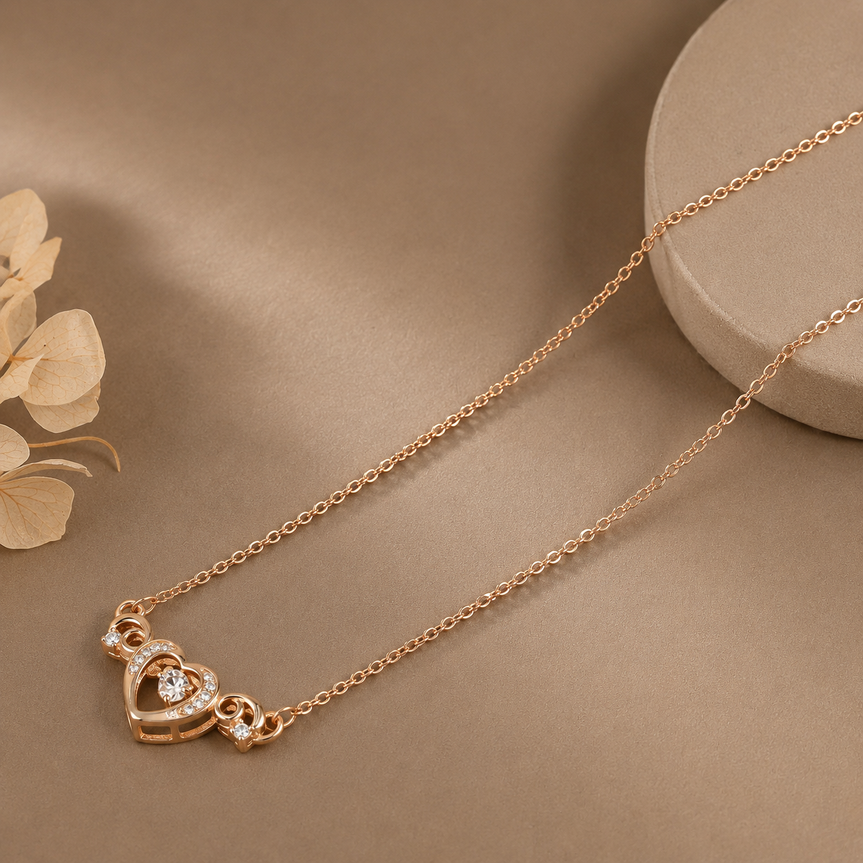 Dreamy Heart Silver Necklace