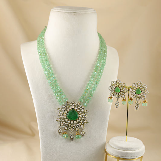Hanika Victorian Silver Necklace Set