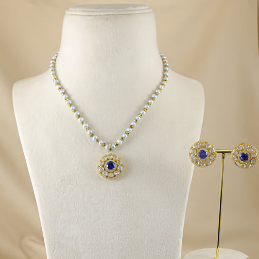 Elizra Victorian Silver Necklace Set