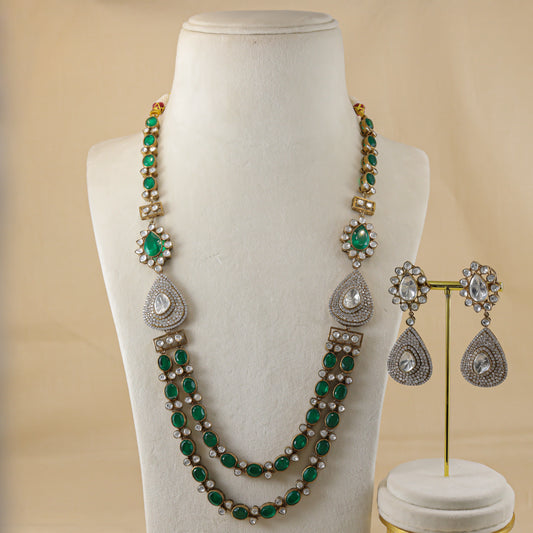 Palash Victorian Silver Necklace Set