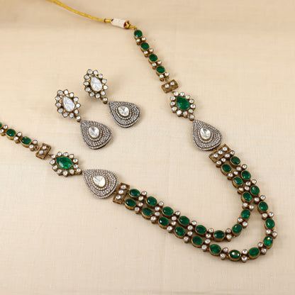 Palash Victorian Silver Necklace Set