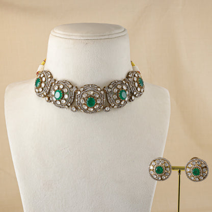 Regal Victorian Silver Necklace Set