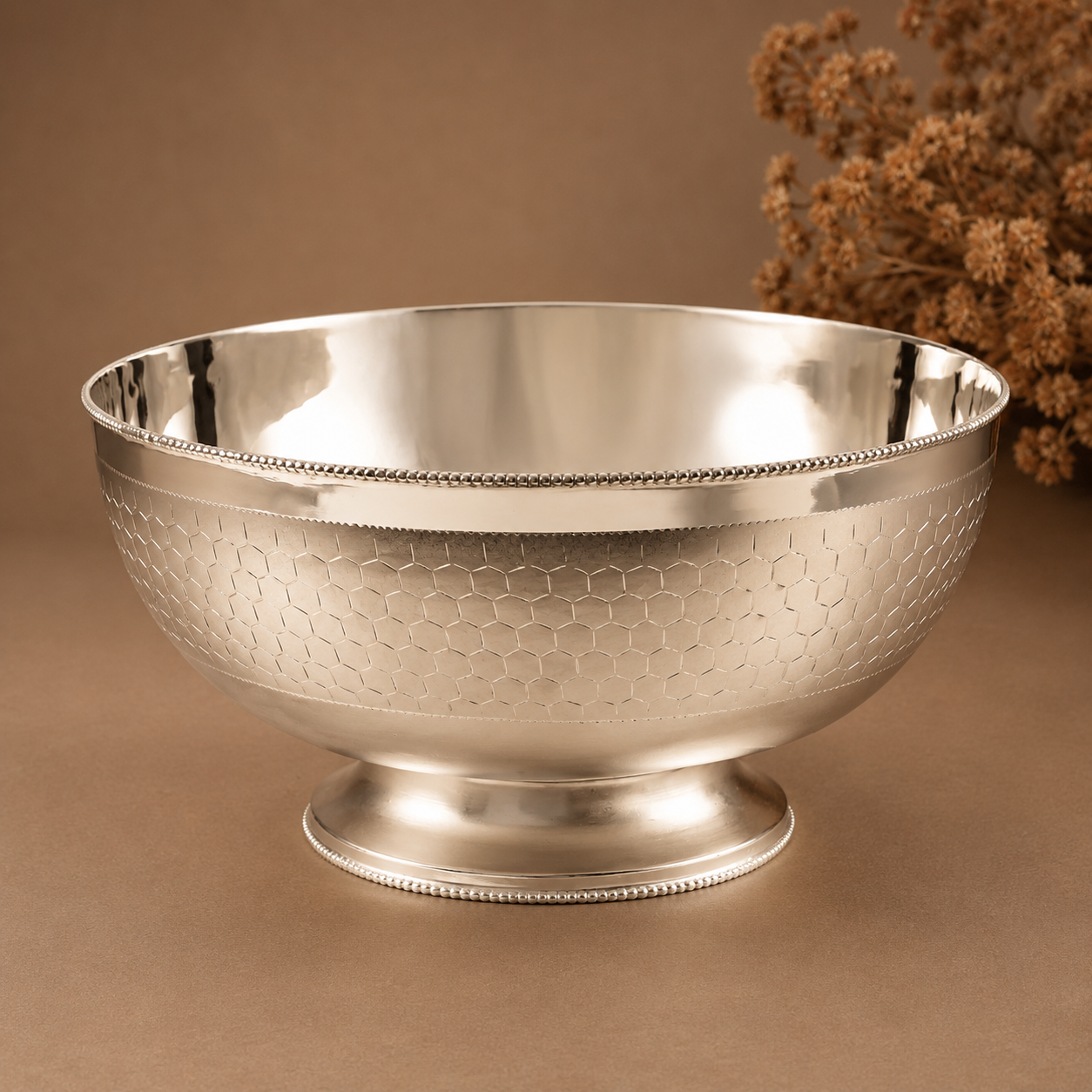 Jovial Silver Bowl