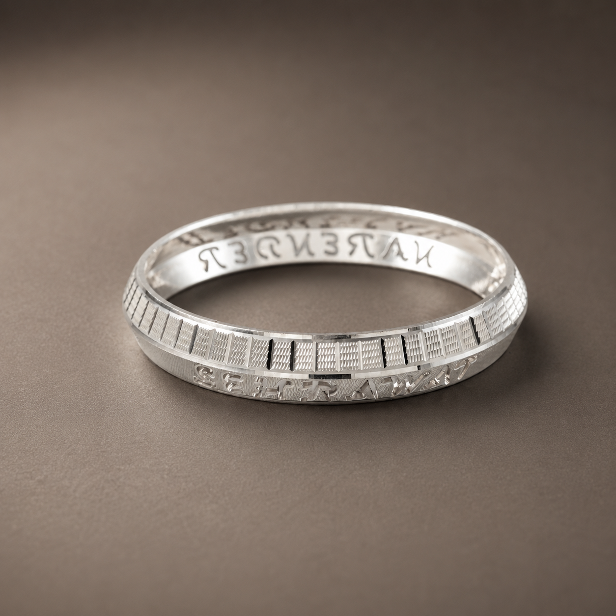 Refined Silver Kada For Him