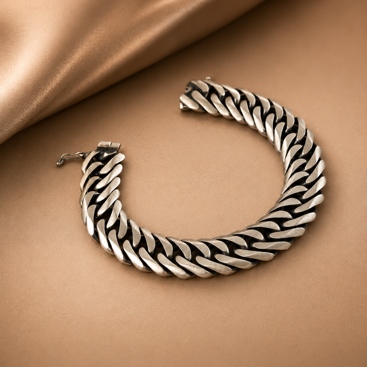 Heavy Cuban Silver Bracelet For Him