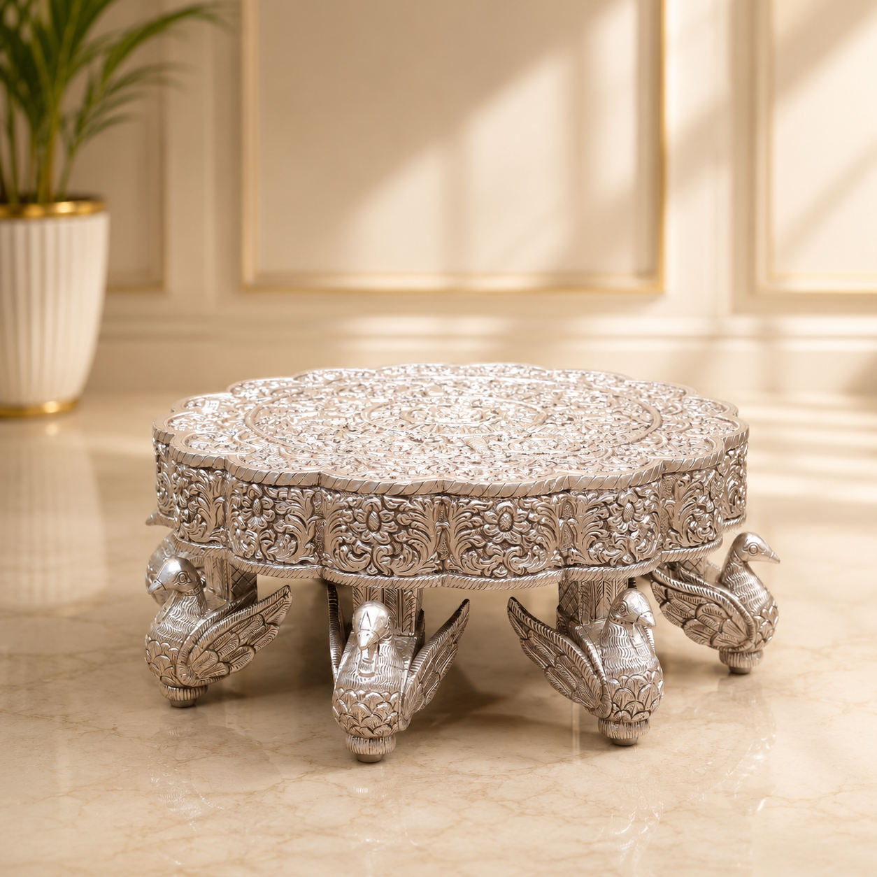 Imposing Silver Chowki