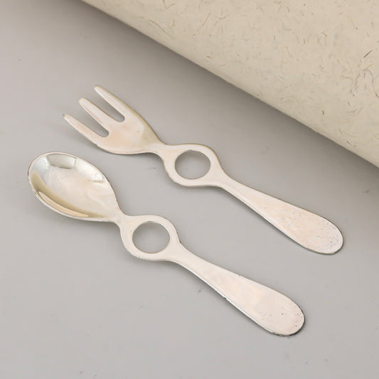 Fancy Silver Spoon- Fork Set