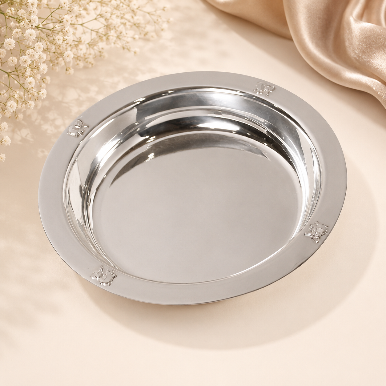 Aahana Silver Bowl For Kids
