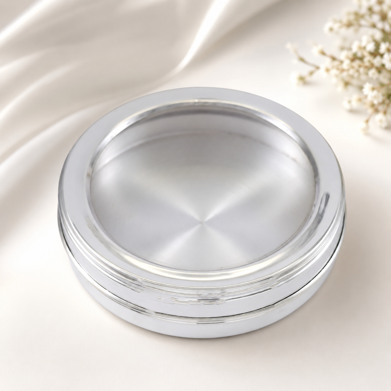 Classic Silver Dryfruit Box