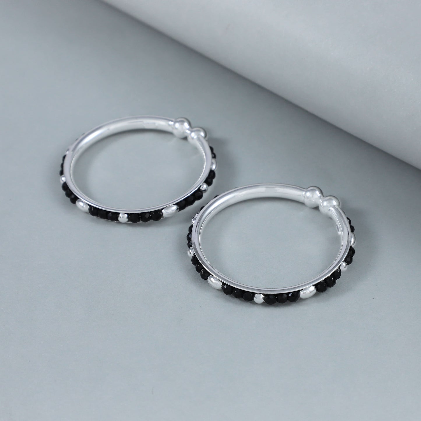 Shine Silver Nazariya Bangles For Kids
