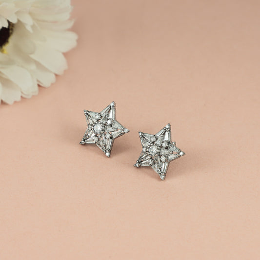 Jalsa Twinkly Silver Earrings