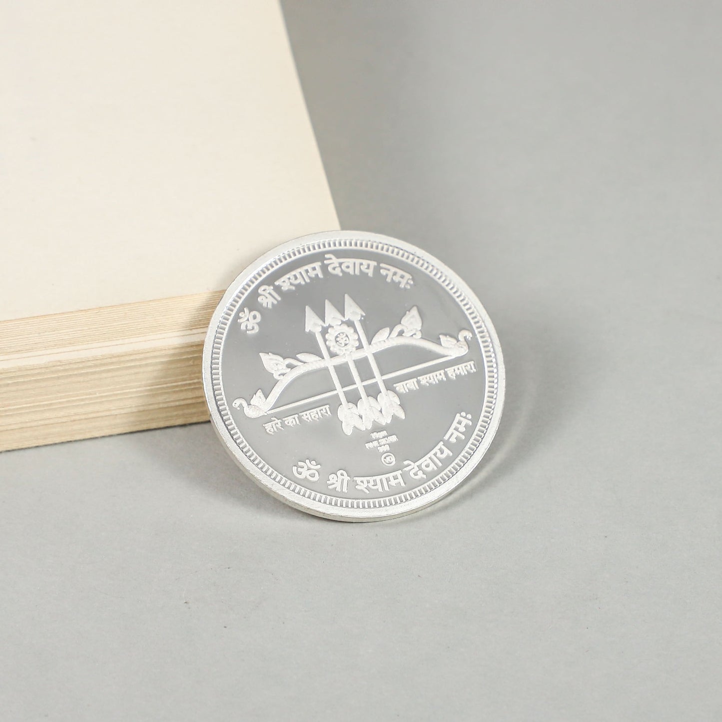 Shri Shyam Blessings- Devotional silver Shyam coin
