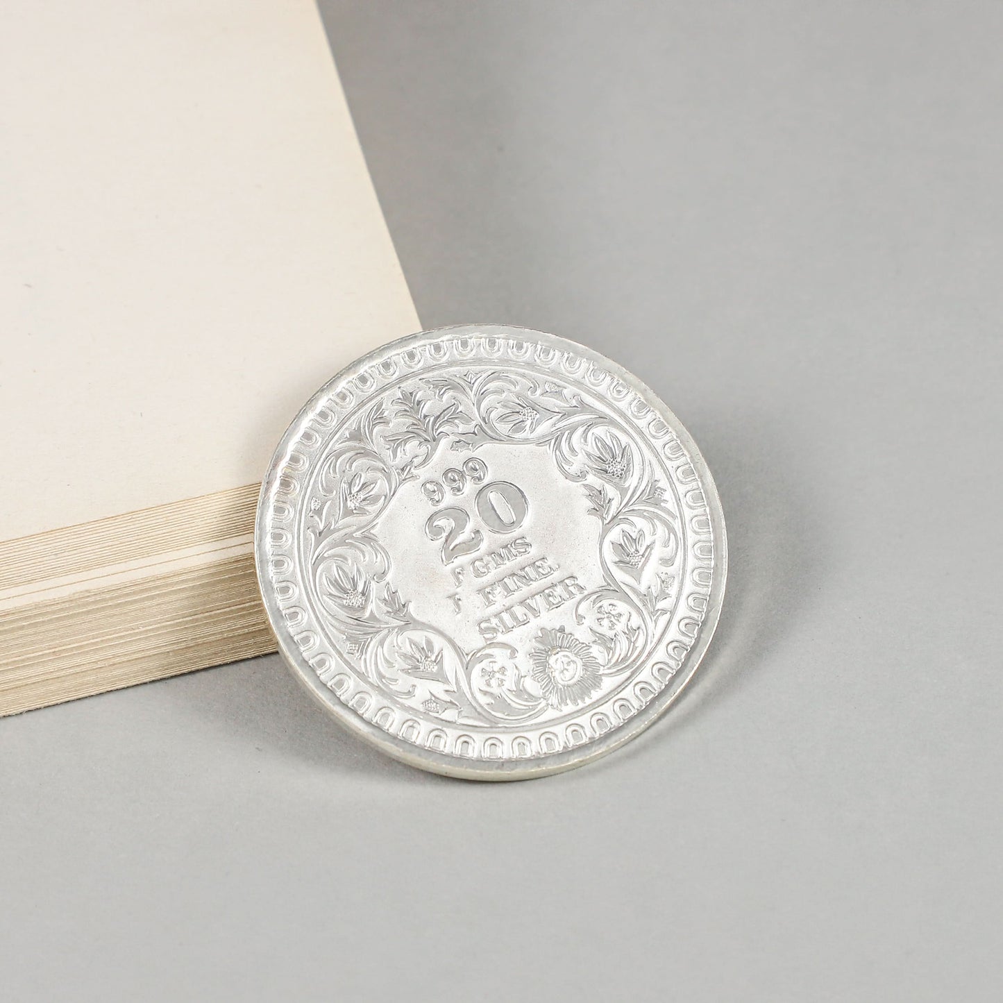 Radha Krishna Coin-Divine silver coin with vibrant Radha Krishna