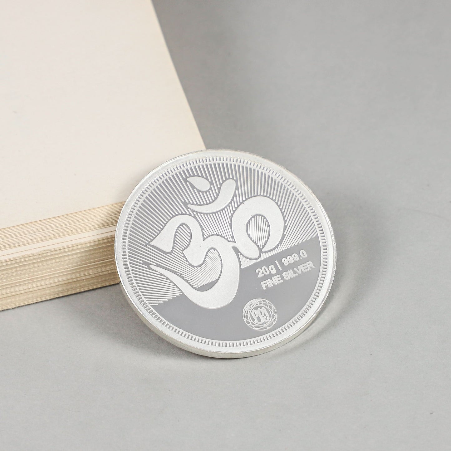 Shubh Labh Silver Coin-featuring Lakshmi and Ganesh Coin