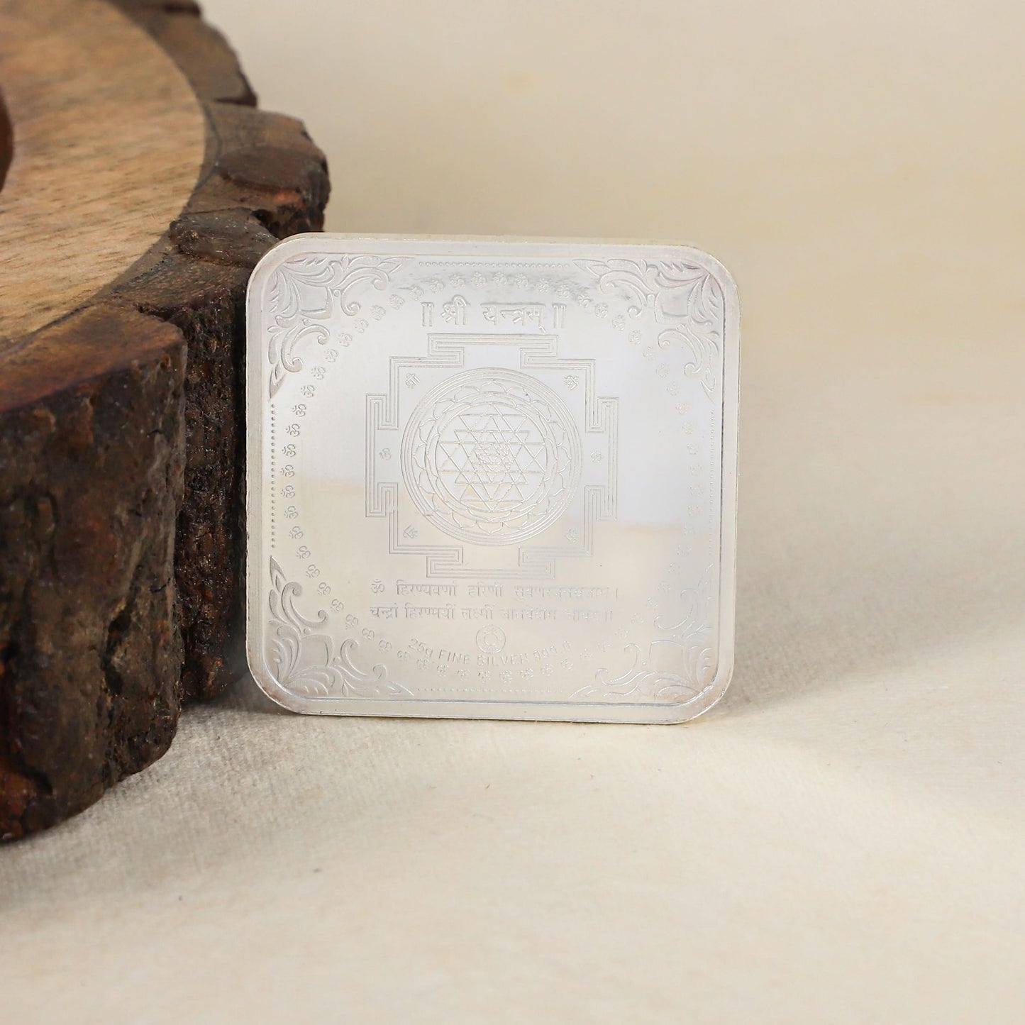 Lakshmi Ganesh Shubh Coin-Silver Plated Lakshmi Ganesh Puja Silver Coin