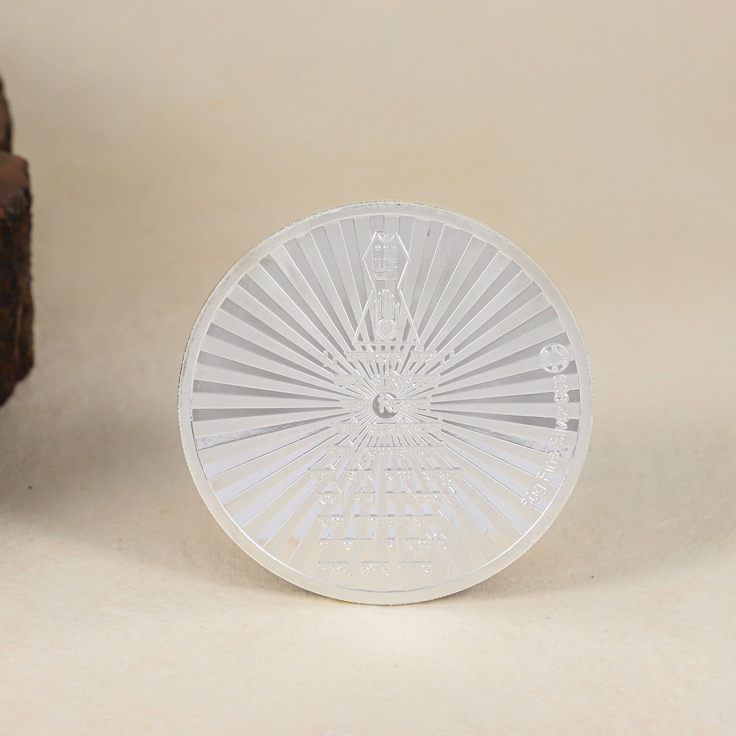 Shri Mahavir Swarna Shanti Coin-Divine Jain silver coin Mahavir keepsake .