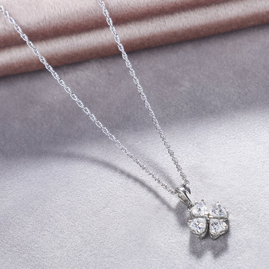 Zoya Swarovski Pendant With Silver Chain