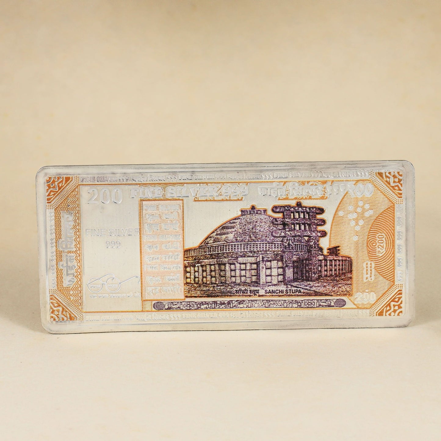 Mahatma Silver Note Coin- Gandhi Currency Bar