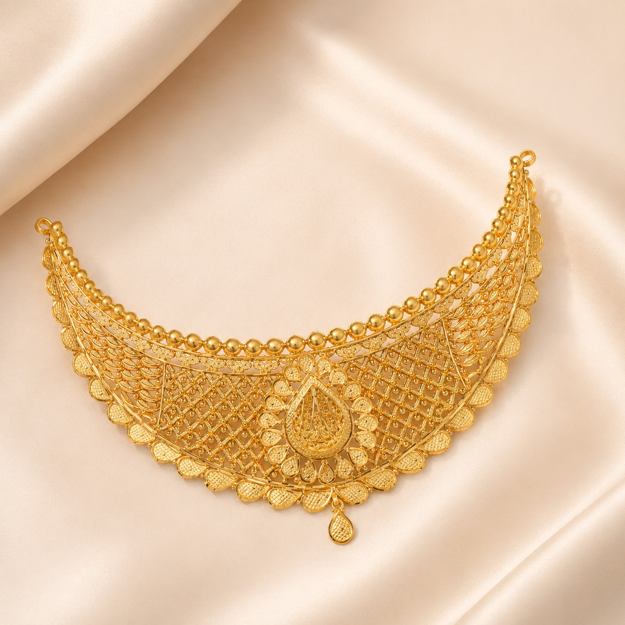 Kanak Shobha Antique Gold Choker Set