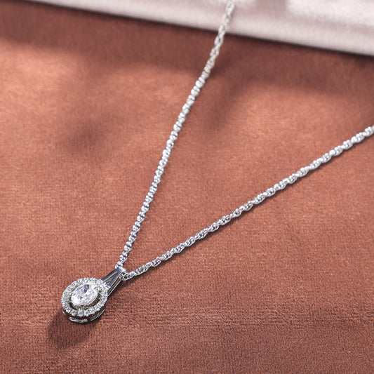Ellie Swarovski Pendant With Silver Chain