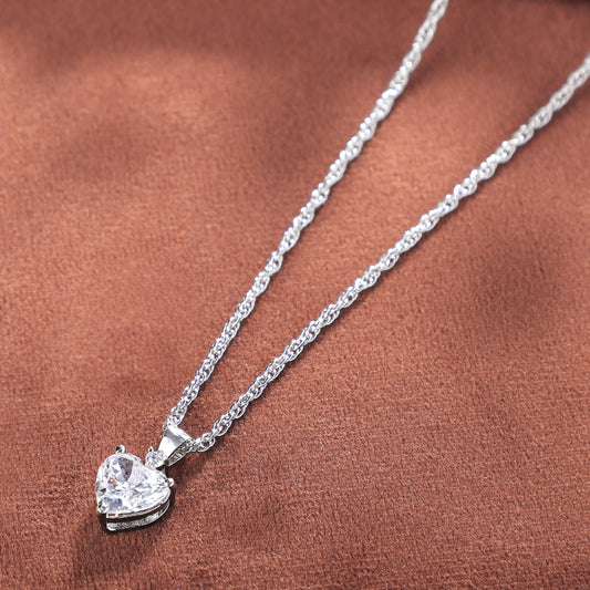 Gia Swarovski Pendant With Silver Chain