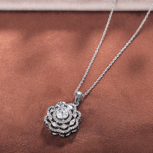 Sophia Swarovski Pendant With Silver Chain