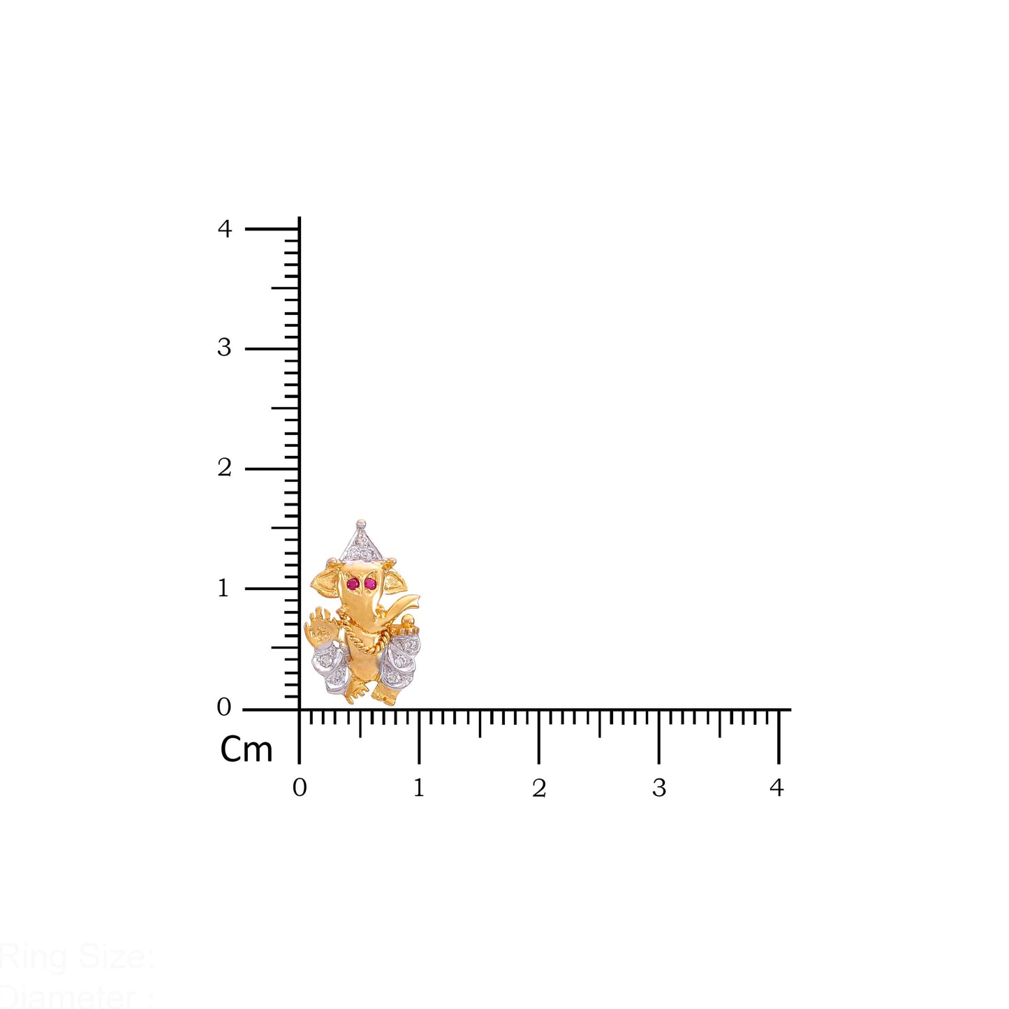 Shree Ganesh Diamond Pendant For Him