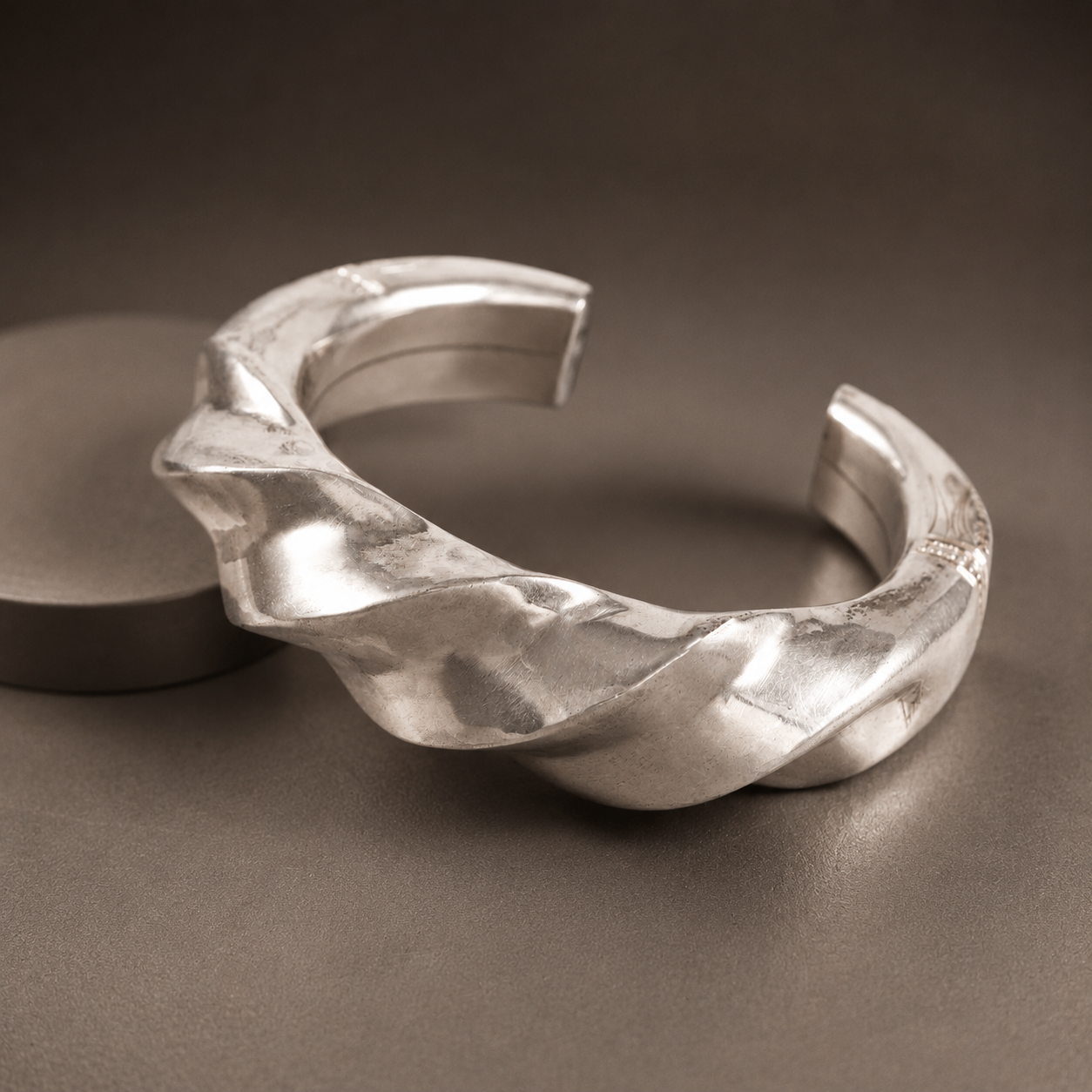 Kiran Modern Cuff Silver Bracelet