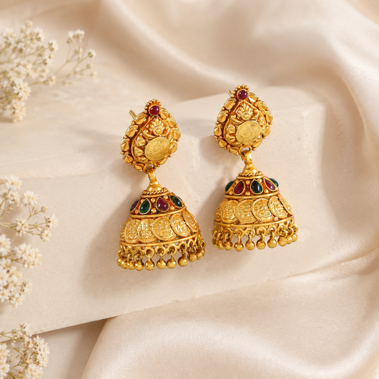 Suhana Glow Elysia Silver Jhumki