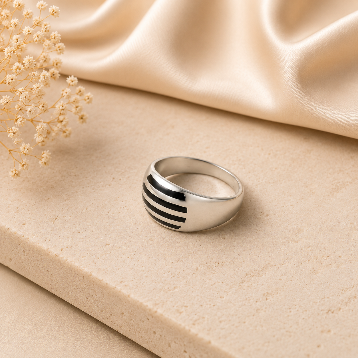 Ayaan Strong Designer Style Silver Ring For Him
