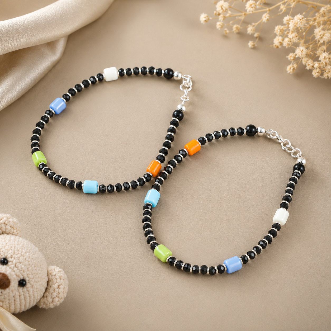 Aarvi Silver Nazariya For Kids