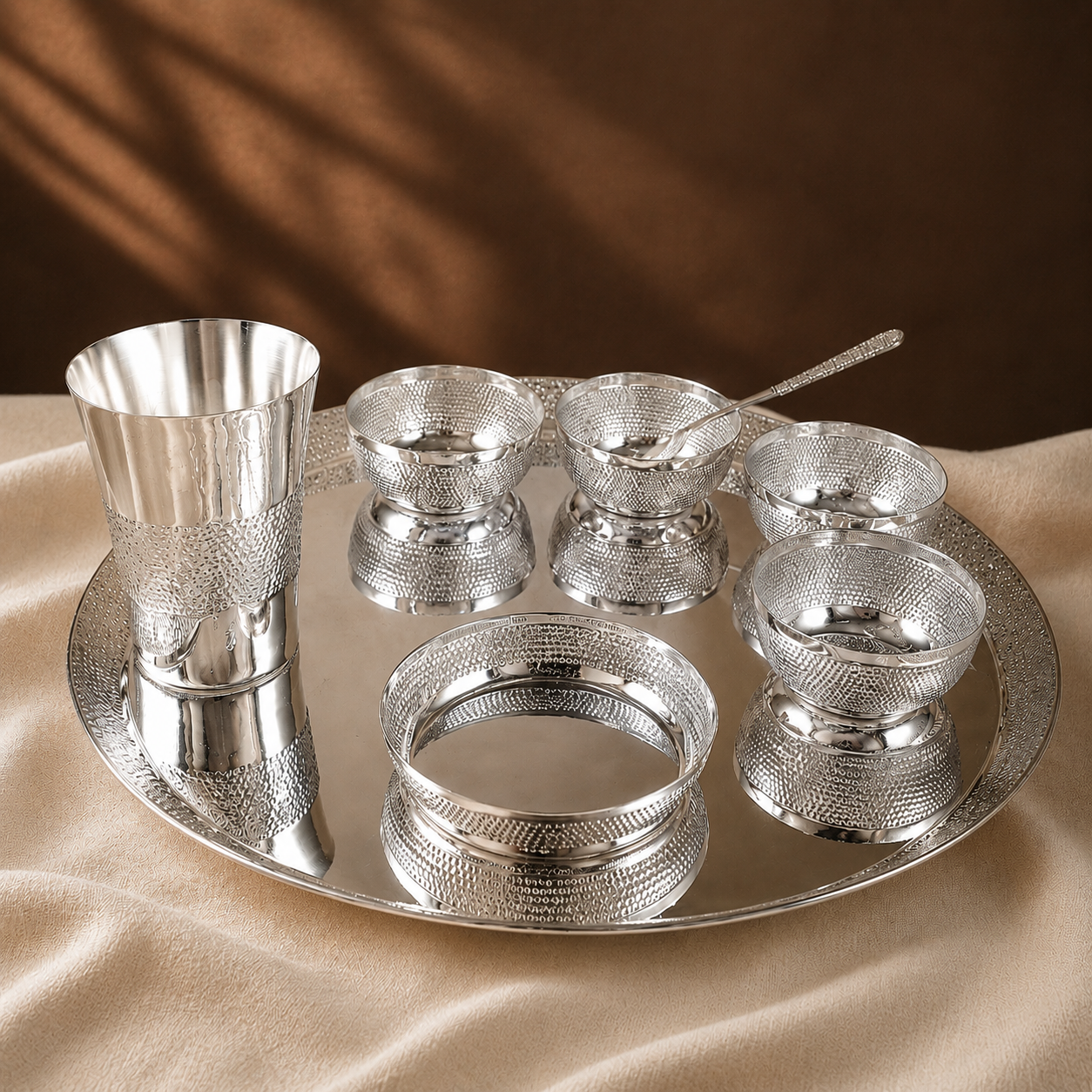 Vinoya Classy Silver Meal Set