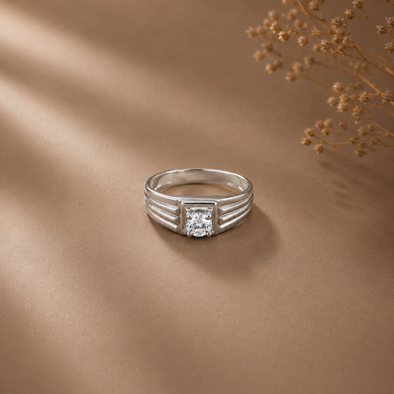Viraj Elegant Silver Ring For Him