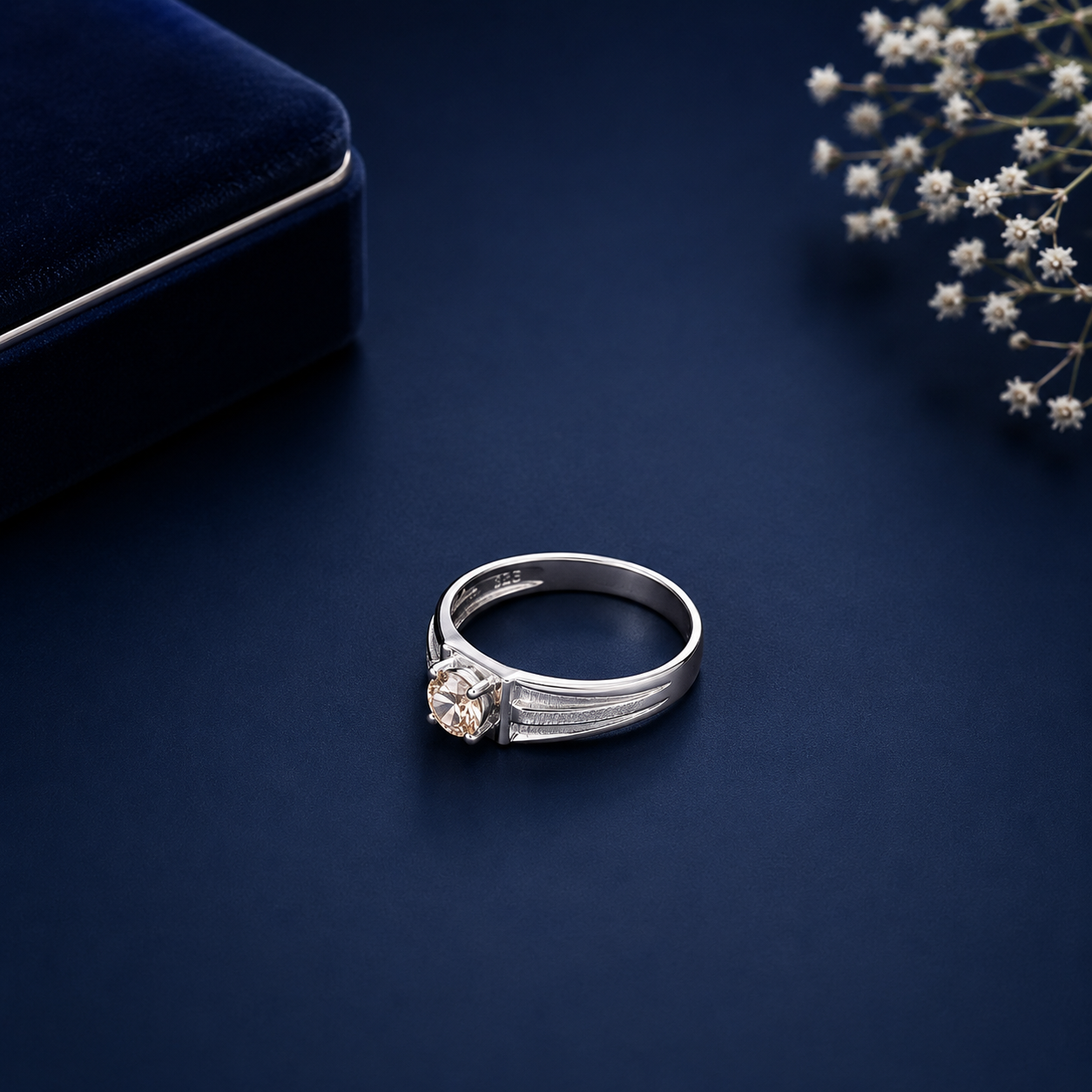 Ishaan Aura Shine Silver Ring For Him