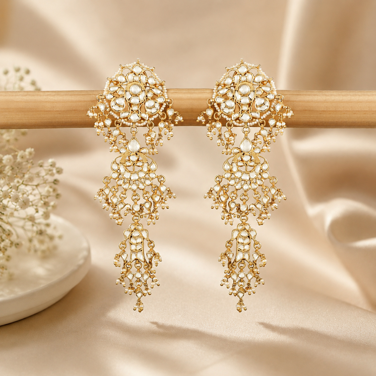 Noorika Pearl Silver Earrings