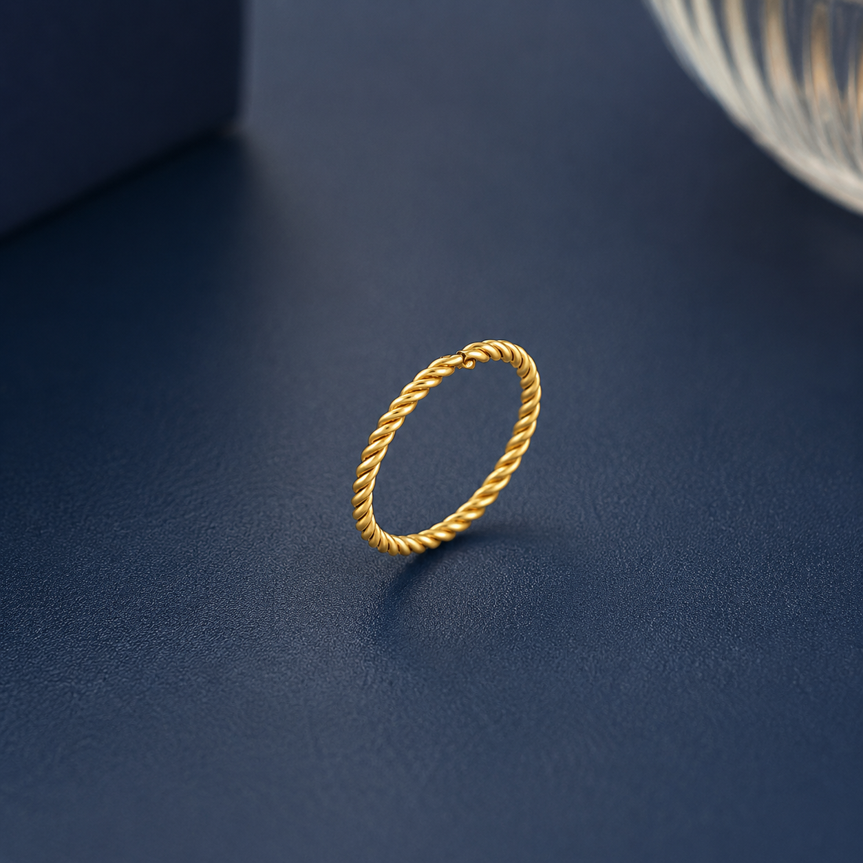 Twirl Gold Hoop Nose Ring
