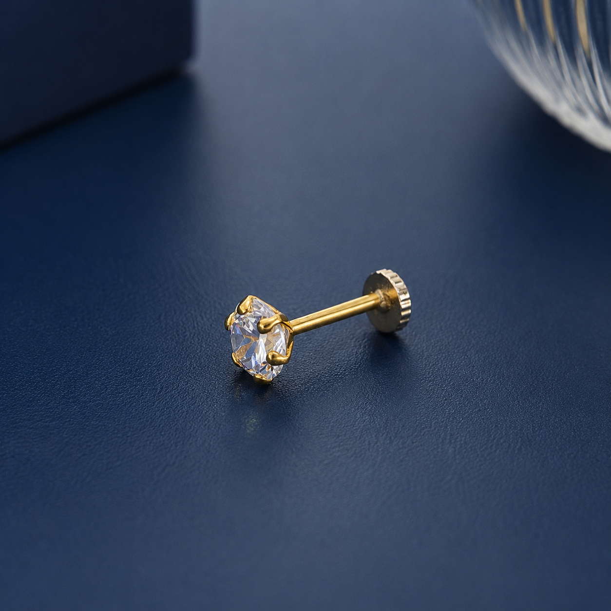 Astra Shine Gold Nose Pin