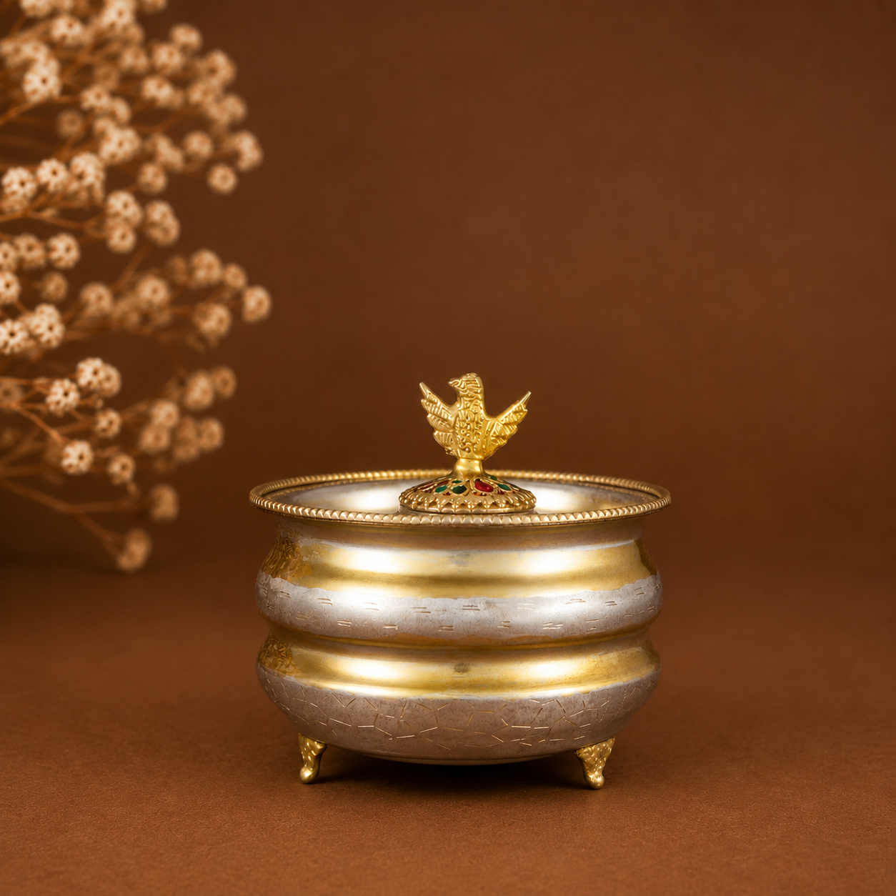 Classy Dual Tone Silver Bowl