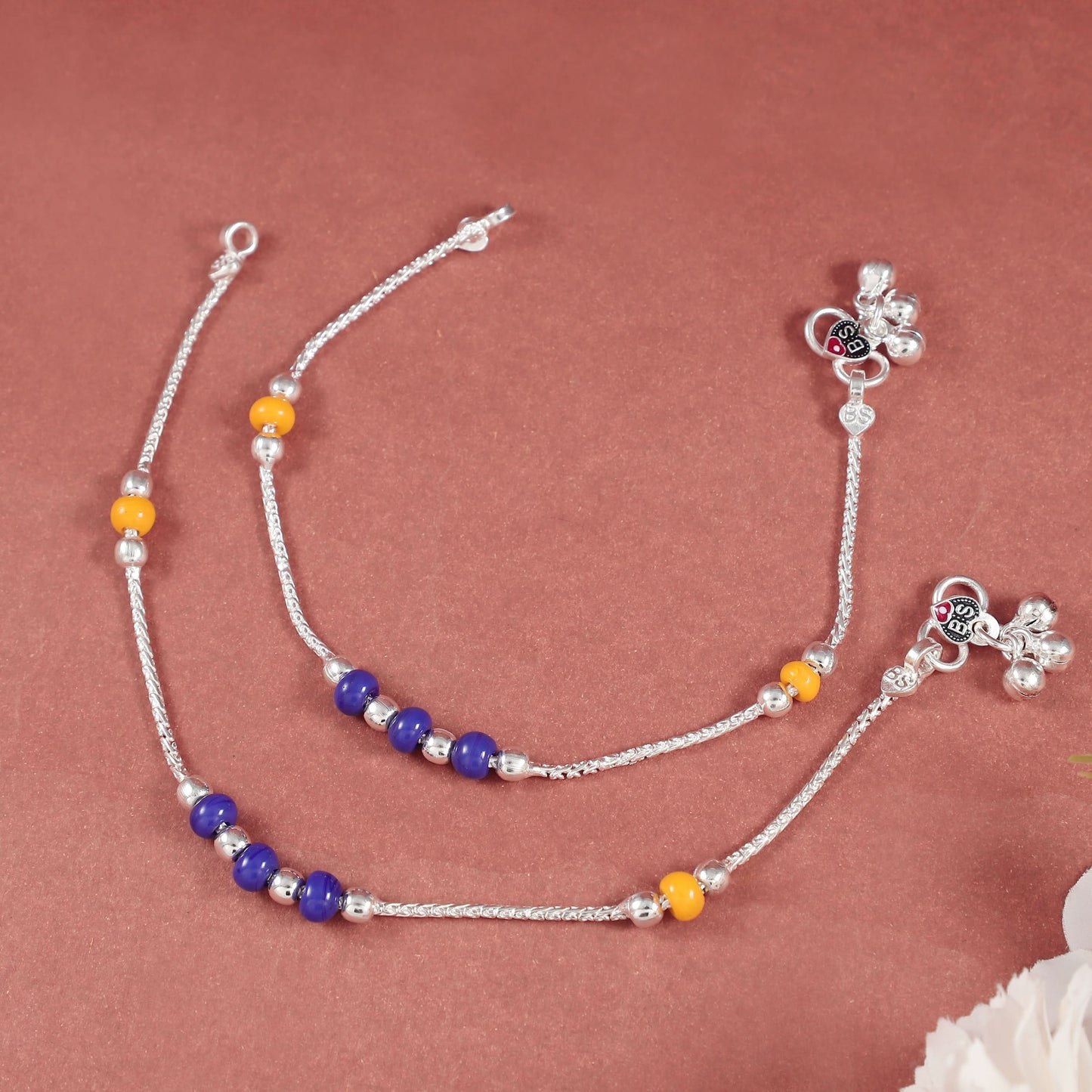 Kia Silver Anklets For Kids