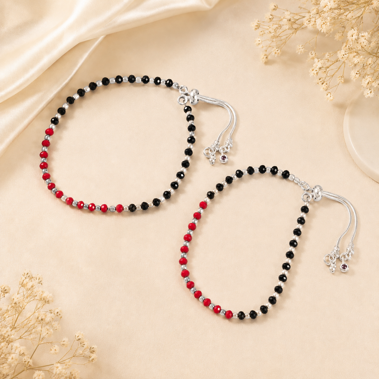 Fatima Silver Anklets
