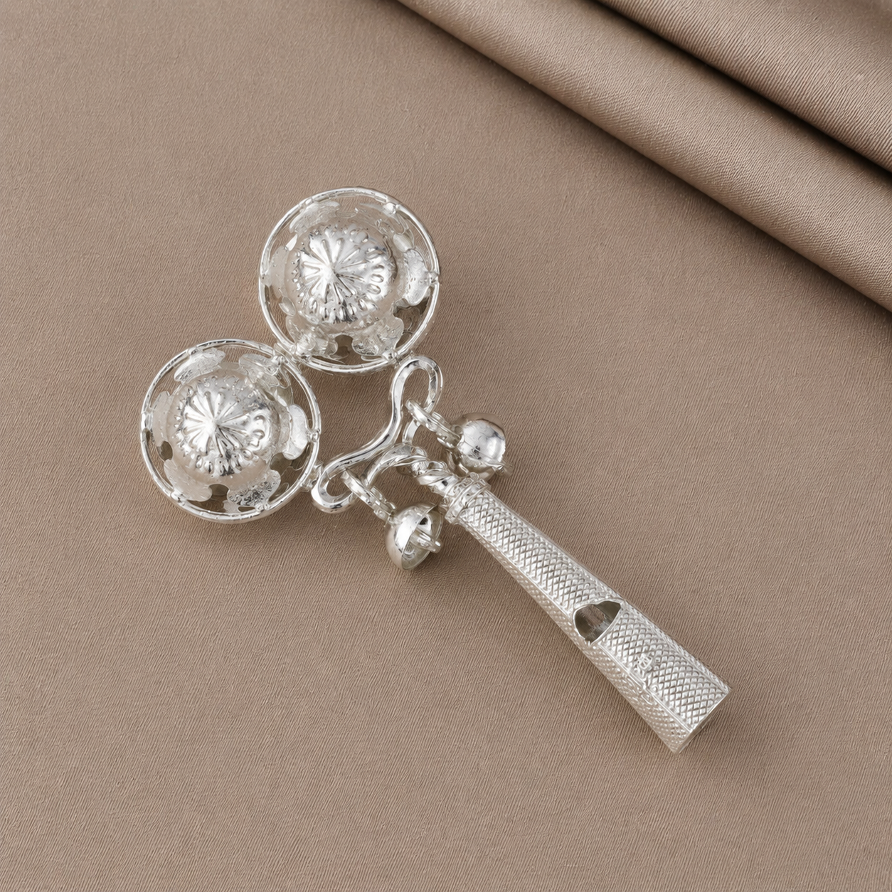 Little Harmony Silver Baby Rattle
