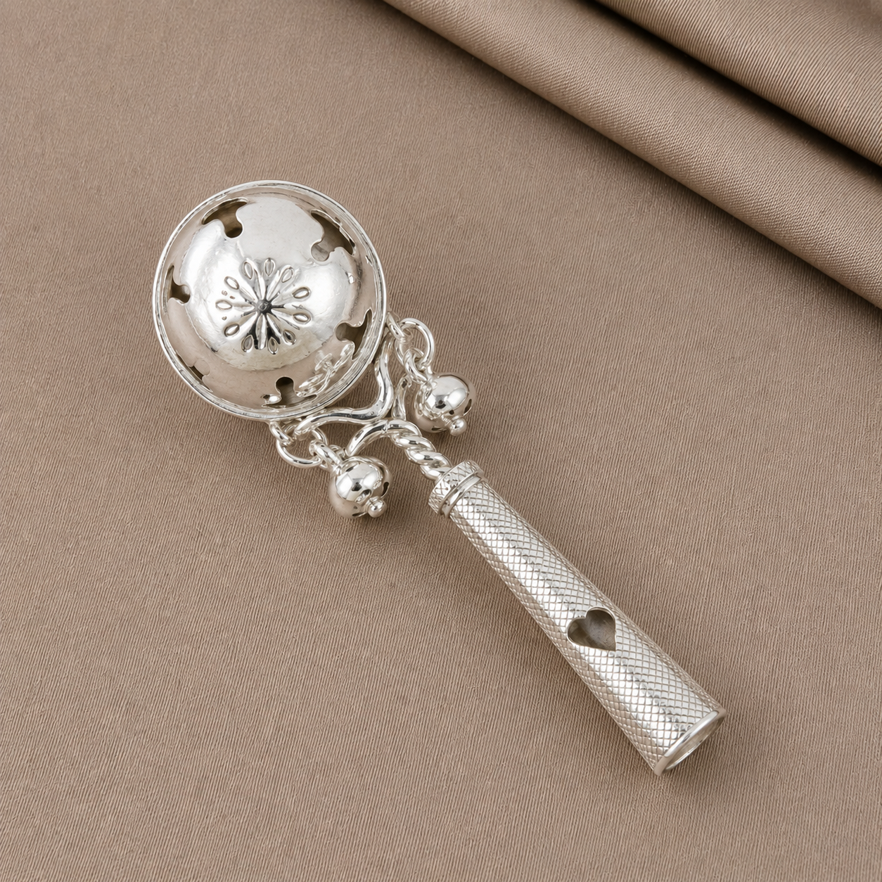 Joy Silver Baby Rattle