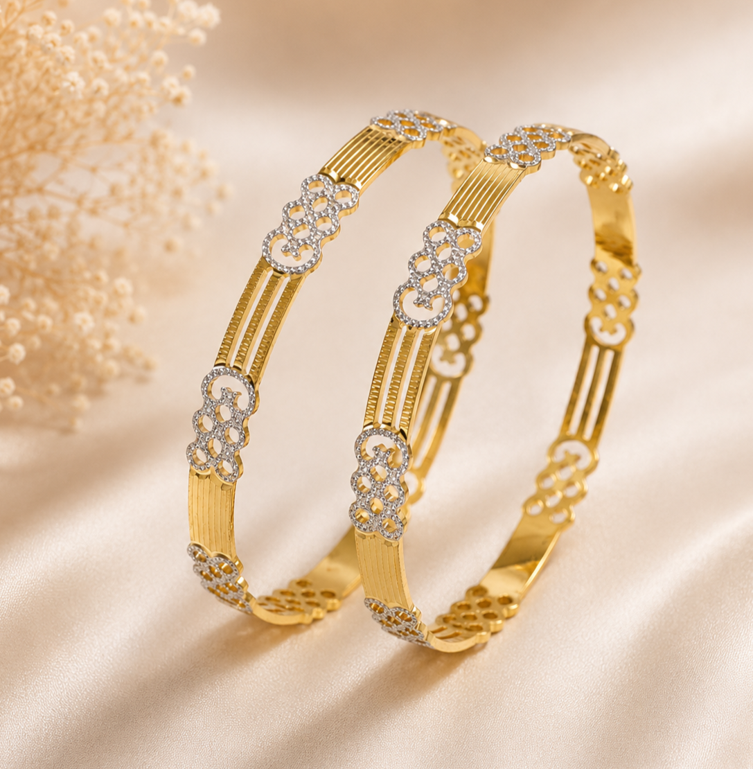 Pushpika Grace Gold Bangles