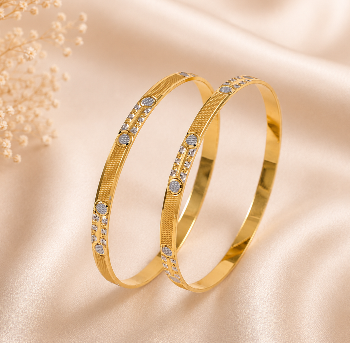 Trisha Radiance Gold Bangles